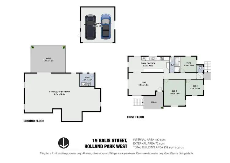 Floorplan of Homely house listing, 19 Balis Street, Holland Park West QLD 4121