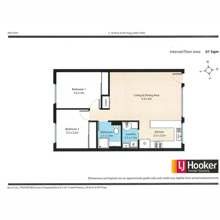 Floorplan of Homely unit listing, 2/39 Short Street " Wallis Gardens", Forster NSW 2428