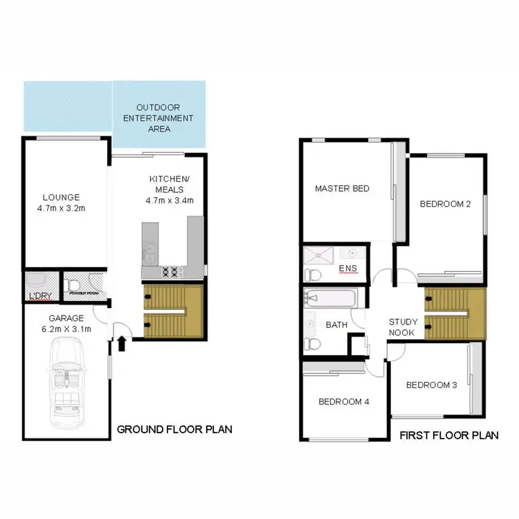 Floorplan of Homely townhouse listing, 5/38-40 School Road, Capalaba QLD 4157