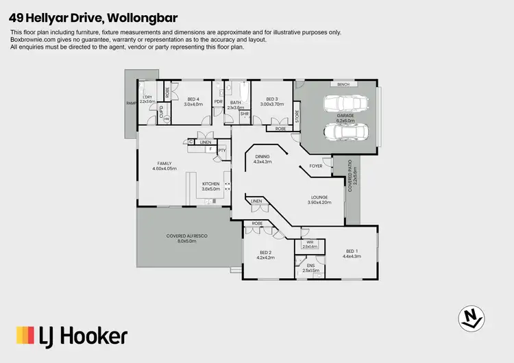 Floorplan of Homely house listing, 49 Hellyar Drive, Wollongbar NSW 2477