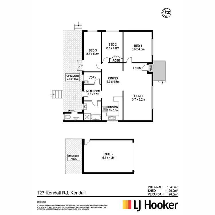Floorplan of Homely rural property listing, 127 Kendall Road, Kendall NSW 2439