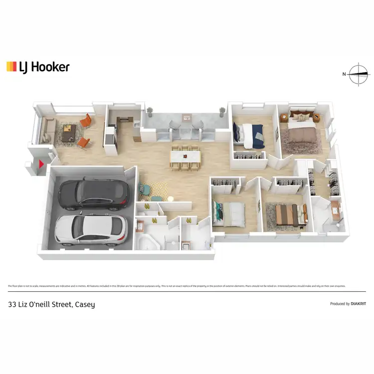 Floorplan of Homely house listing, 33 Liz O'Neill Street, Casey ACT 2913