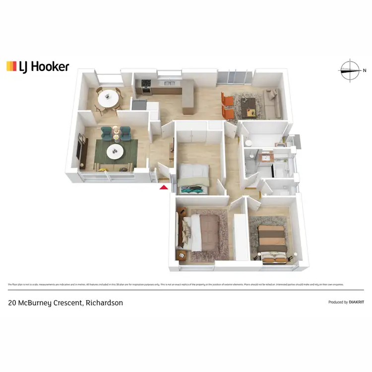 Floorplan of Homely house listing, 20 McBurney Crescent, Richardson ACT 2905
