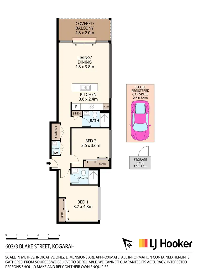 Floorplan of Homely unit listing, Apartment 603/3 Blake Street, Kogarah NSW 2217