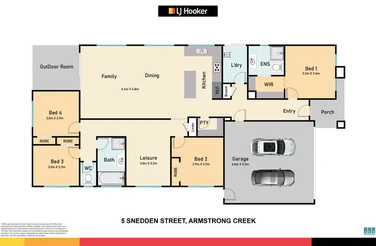 Floorplan of Homely house listing, 5 Snedden Street, Armstrong Creek VIC 3217