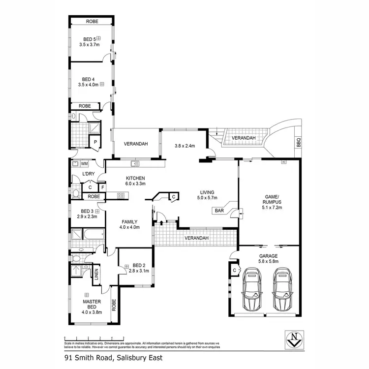 Floorplan of Homely house listing, 91 Smith Road, Salisbury East SA 5109