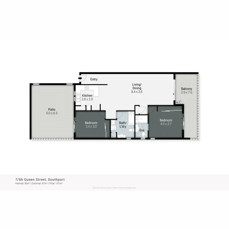 Floorplan of Homely apartment listing, 7/66 Queen Street, Southport QLD 4215