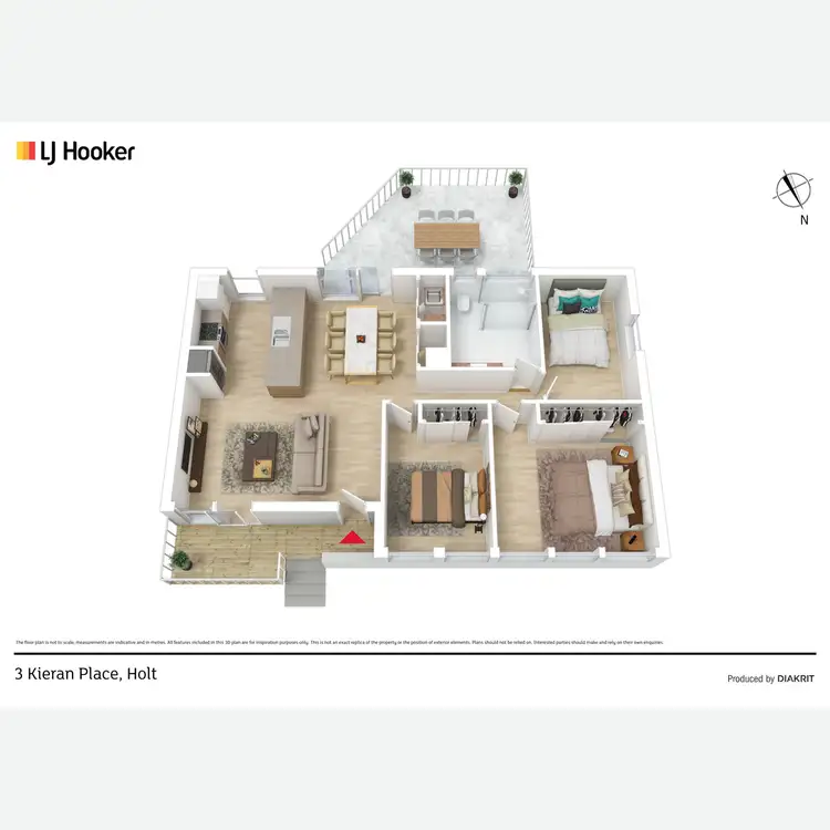 Floorplan of Homely house listing, 3 Kieran Place, Holt ACT 2615