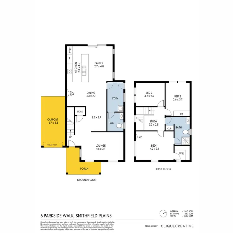 Floorplan of Homely house listing, 6 Parkside Walk, Smithfield Plains SA 5114