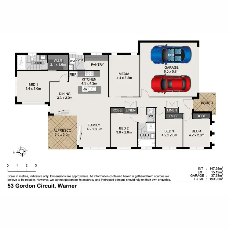 Floorplan of Homely house listing, 53 Gordon Circuit, Warner QLD 4500