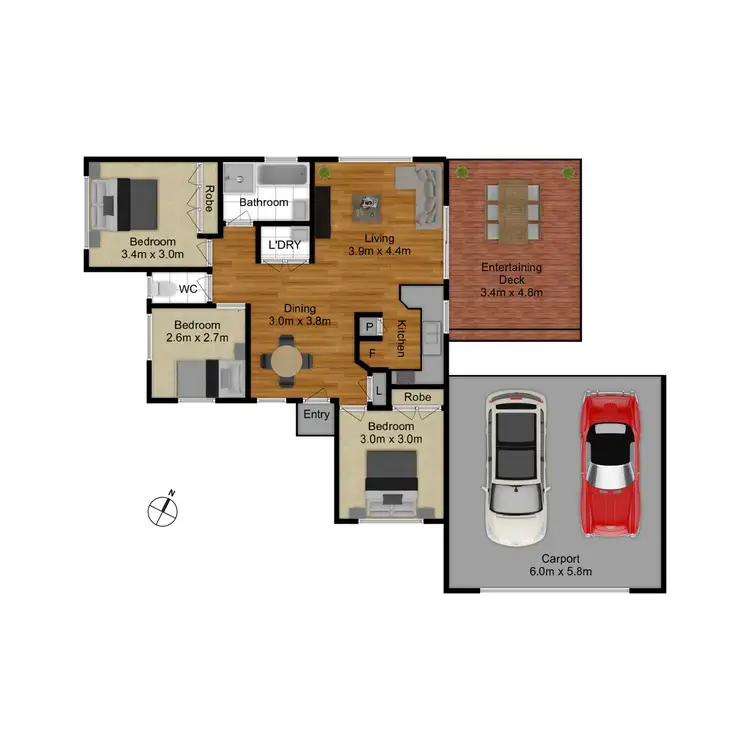 Floorplan of Homely house listing, 3 Guginya Crescent, Ngunnawal ACT 2913