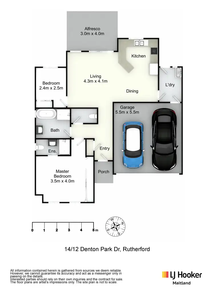 Floorplan of Homely unit listing, 14/12 Denton Park Drive, Rutherford NSW 2320