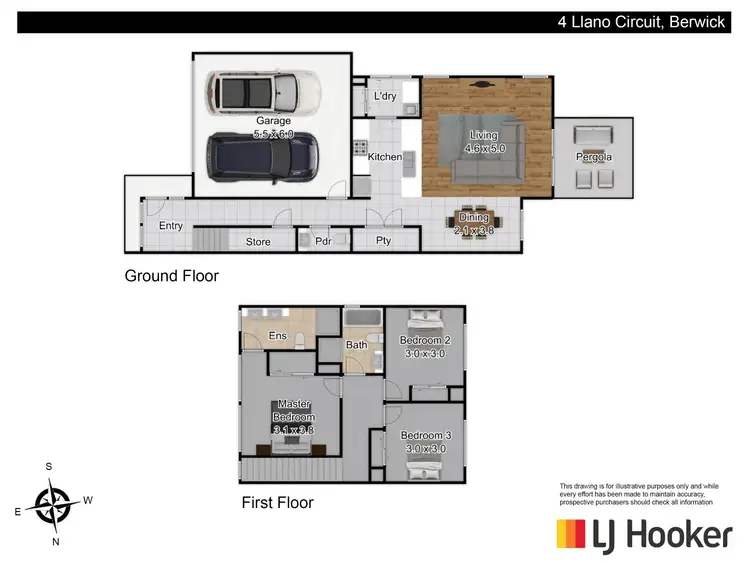 Floorplan of Homely townhouse listing, 4 Llano Circuit, Berwick VIC 3806