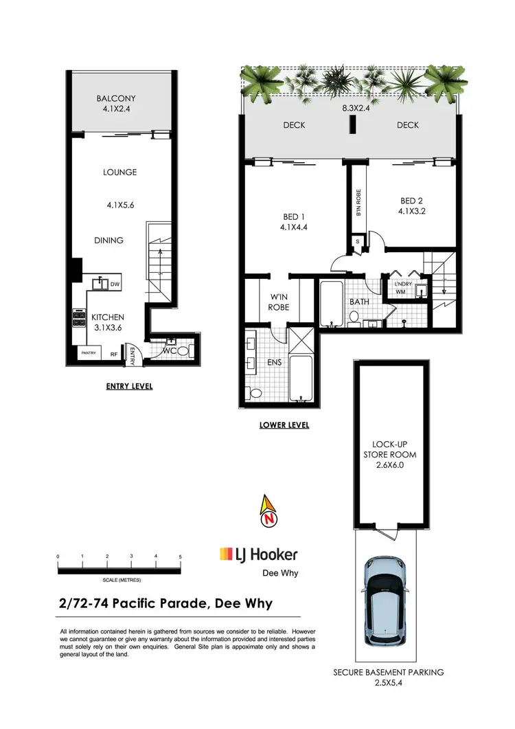 Floorplan of Homely apartment listing, 2/72-74 Pacific Parade, Dee Why NSW 2099
