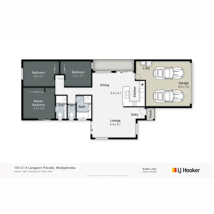 Floorplan of Homely unit listing, 101/2-4 Langport Parade, Mudgeeraba QLD 4213
