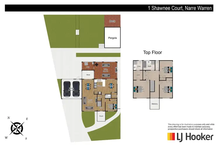 Floorplan of Homely house listing, 1 Shawnee Court, Narre Warren VIC 3805