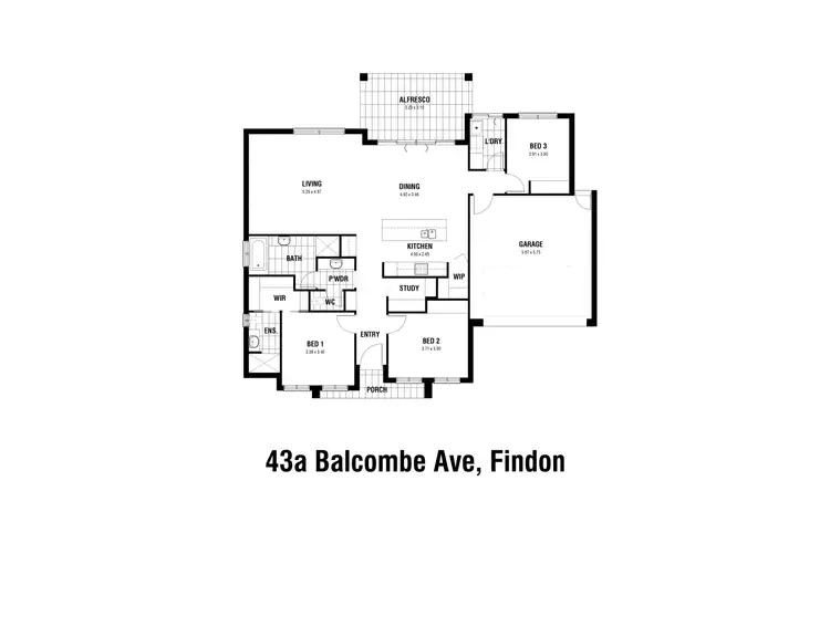 Floorplan of Homely house listing, 43A Balcombe Avenue, Findon SA 5023