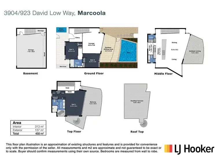Floorplan of Homely house listing, 3904/923 David Low Way, Marcoola QLD 4564