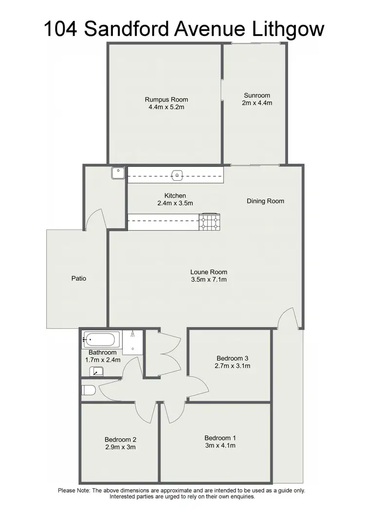 Floorplan of Homely house listing, 104 Sandford Avenue, Lithgow NSW 2790