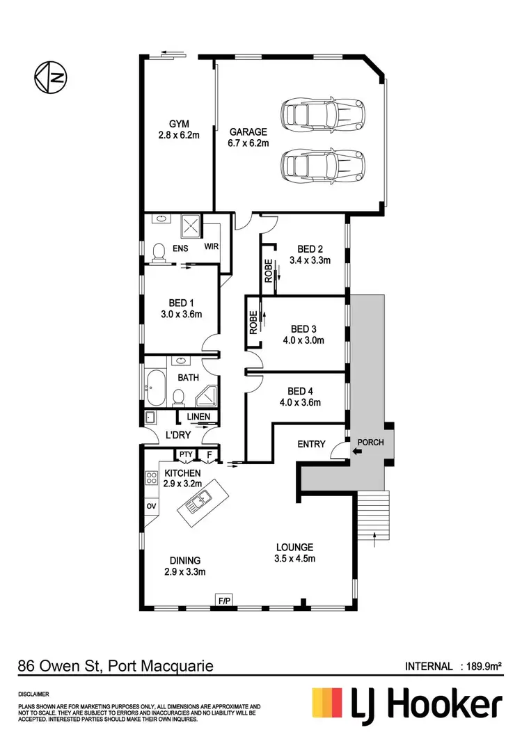 Floorplan of Homely house listing, 86 Owen Street, Port Macquarie NSW 2444
