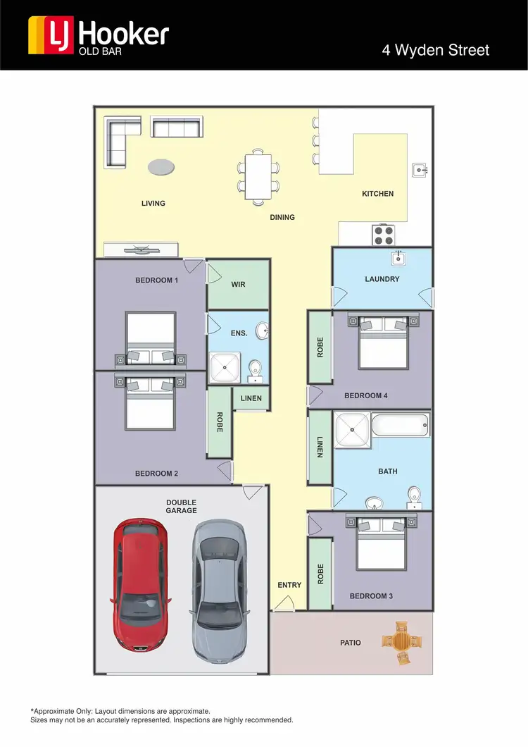 Floorplan of Homely house listing, 4 Wyden Street, Old Bar NSW 2430