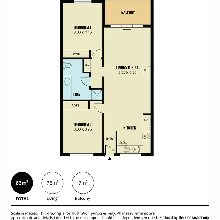 Floorplan of Homely apartment listing, 19/5-19 Goodall Parade, Mawson Lakes SA 5095