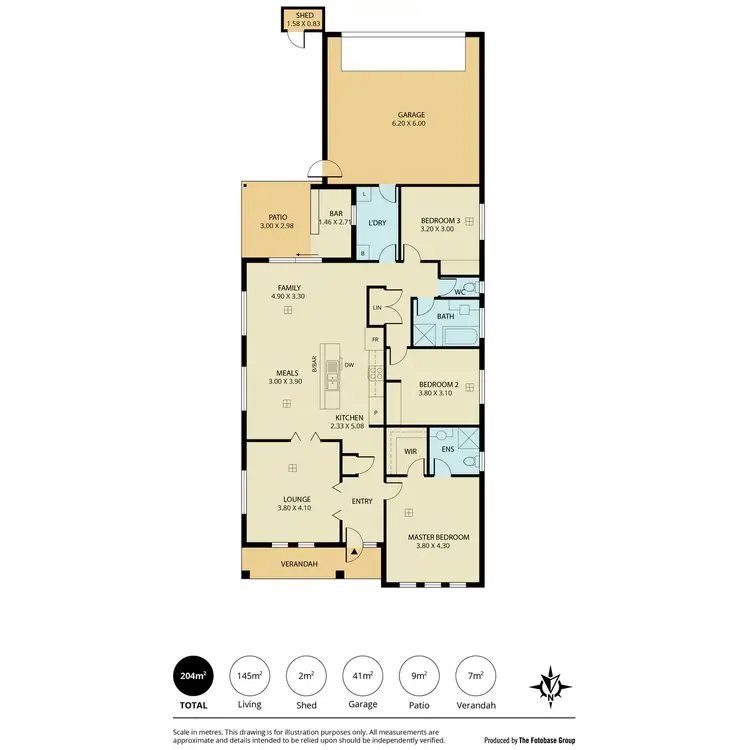 Floorplan of Homely house listing, 158 Newton Boulevard, Munno Para SA 5115