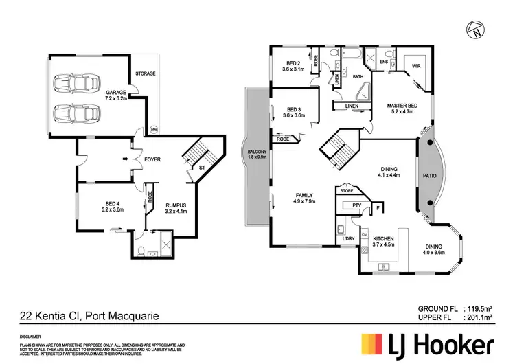 Floorplan of Homely house listing, 22 Kentia Close, Port Macquarie NSW 2444