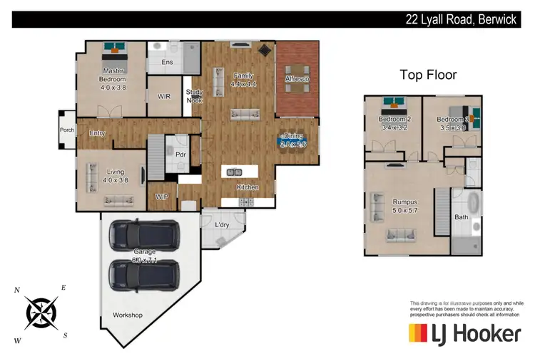 Floorplan of Homely house listing, 22 Lyall Road, Berwick VIC 3806