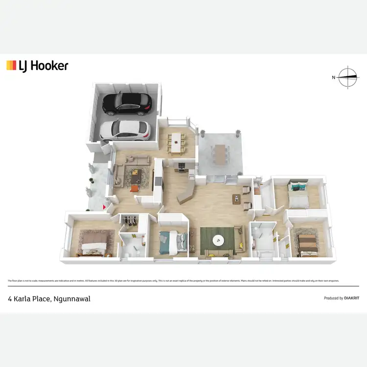 Floorplan of Homely house listing, 4 Karla Place, Ngunnawal ACT 2913
