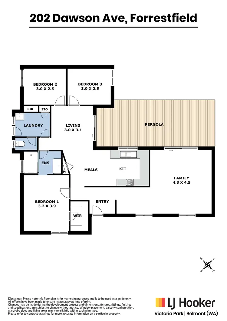 Floorplan of Homely house listing, 202 Dawson Avenue, Forrestfield WA 6058