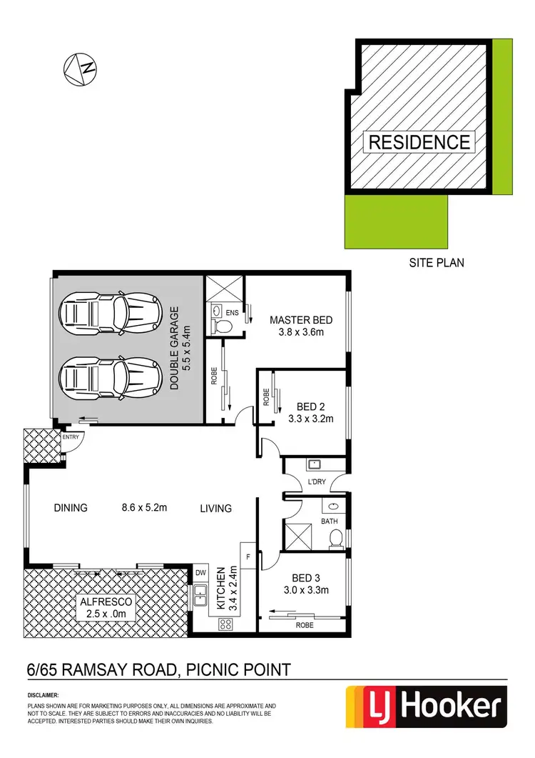 Floorplan of Homely villa listing, 6/65 Ramsay Road, Picnic Point NSW 2213