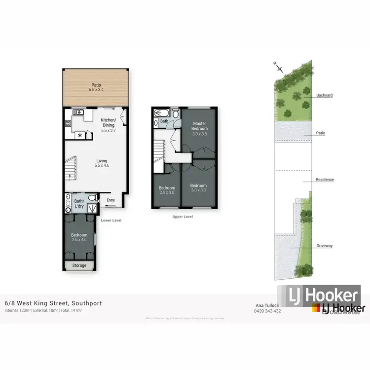 Floorplan of Homely townhouse listing, 6/8 West King Street, Southport QLD 4215