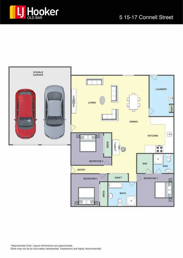 Floorplan of Homely villa listing, 5/15-17 Connell Street, Old Bar NSW 2430