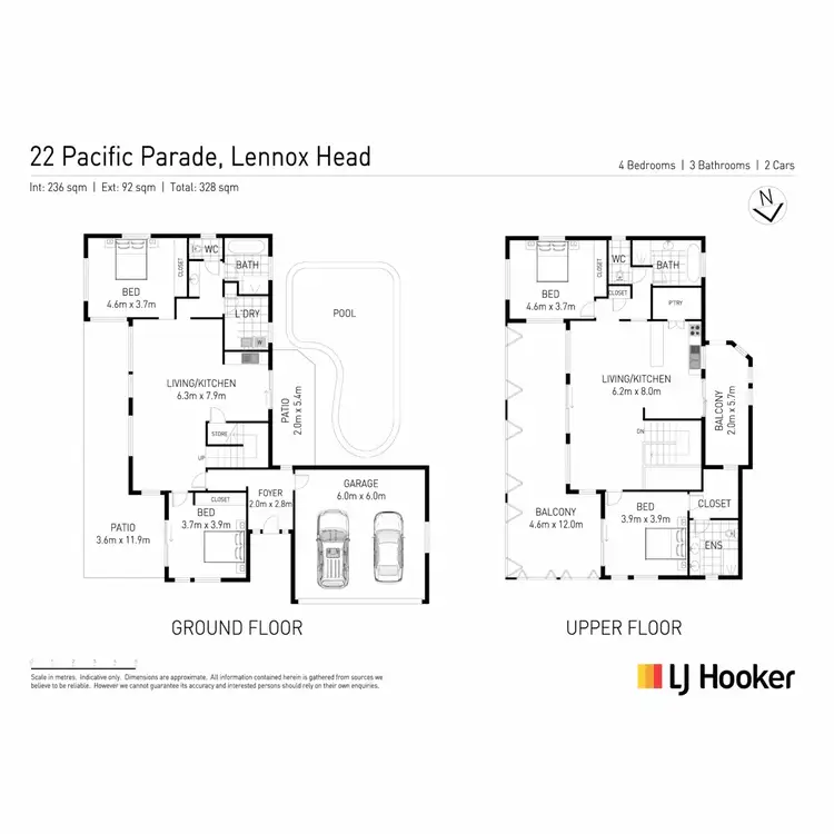 Floorplan of Homely house listing, 22 Pacific Parade, Lennox Head NSW 2478
