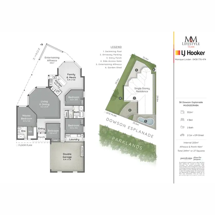 Floorplan of Homely house listing, 38 Dowson Esplanade, Mudgeeraba QLD 4213