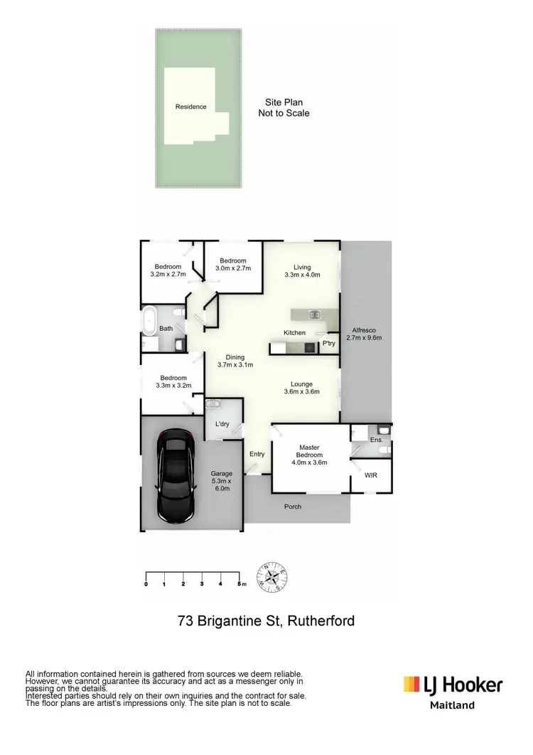 Floorplan of Homely house listing, 73 Brigantine Street, Rutherford NSW 2320