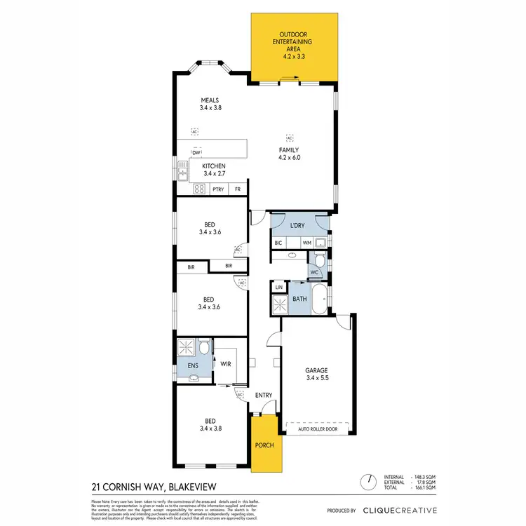 Floorplan of Homely house listing, 21 Cornish Way, Blakeview SA 5114