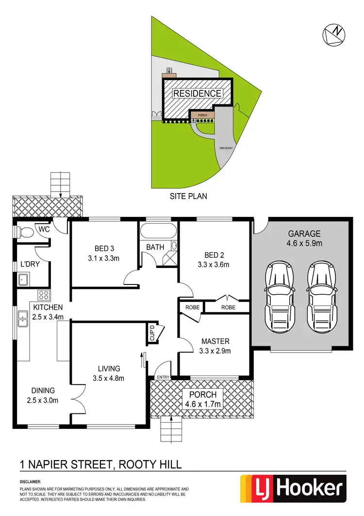 Floorplan of Homely house listing, 1 Napier Street, Rooty Hill NSW 2766