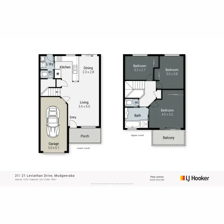 Floorplan of Homely townhouse listing, 21/21 Leviathan Drive, Mudgeeraba QLD 4213