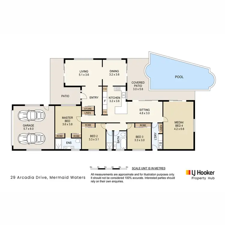 Floorplan of Homely house listing, 29 Arcadia Drive, Mermaid Waters QLD 4218