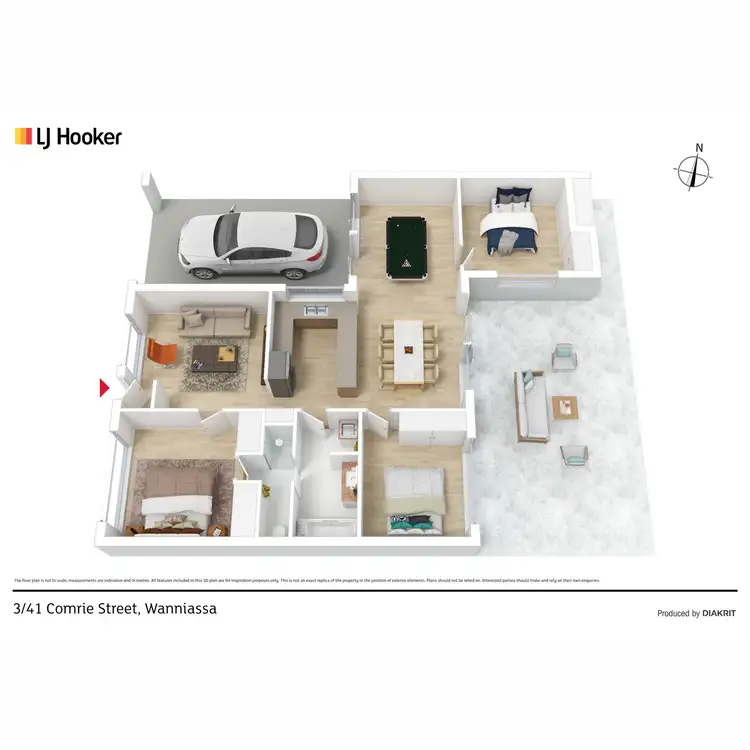 Floorplan of Homely unit listing, 3/41 Comrie Street, Wanniassa ACT 2903
