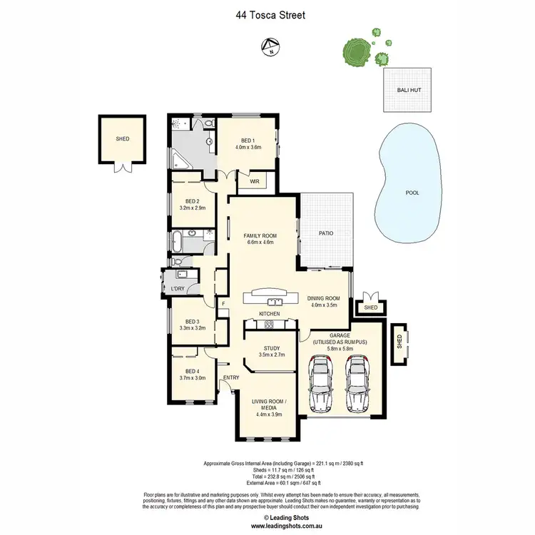 Floorplan of Homely house listing, 44 Tosca Street, Cashmere QLD 4500