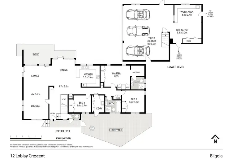 Floorplan of Homely house listing, 12 Loblay Crescent, Bilgola Plateau NSW 2107