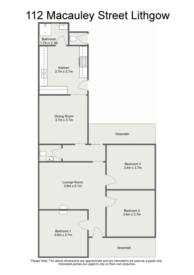 Floorplan of Homely house listing, 112 Macauley Street, Lithgow NSW 2790
