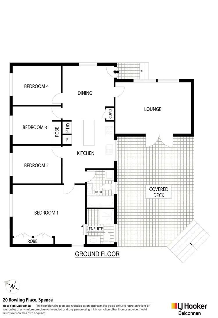 Floorplan of Homely house listing, 20 Bowling Place, Spence ACT 2615