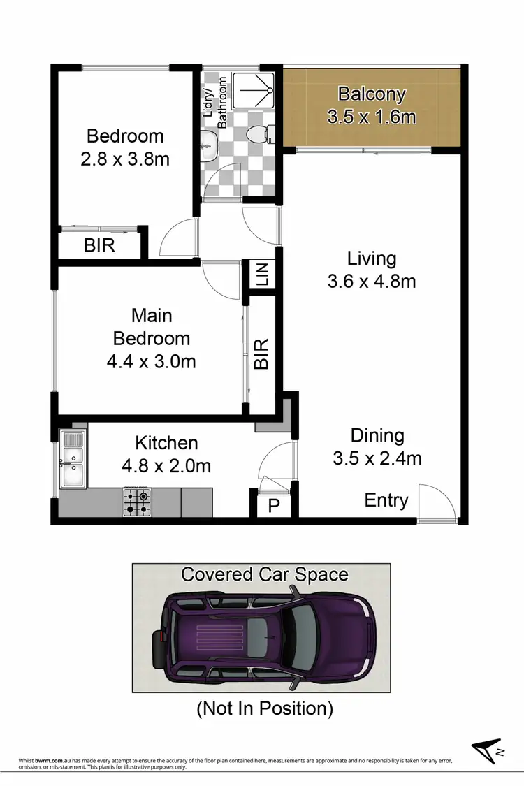 Floorplan of Homely unit listing, 6/4 Stokes Street, Lane Cove NSW 2066