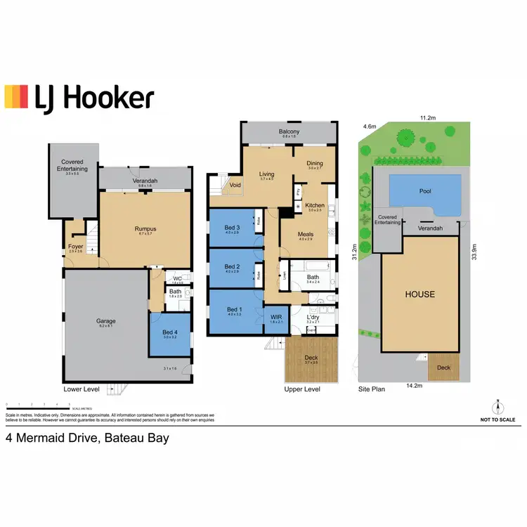 Floorplan of Homely house listing, 4 Mermaid Drive, Bateau Bay NSW 2261