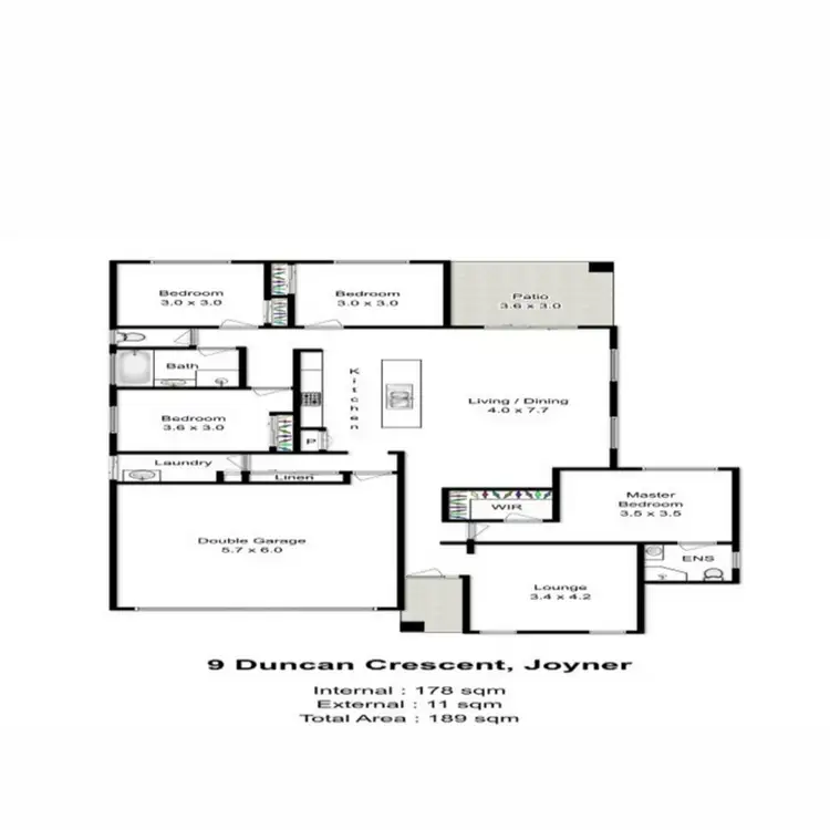 Floorplan of Homely house listing, 9 Duncan Crescent, Joyner QLD 4500