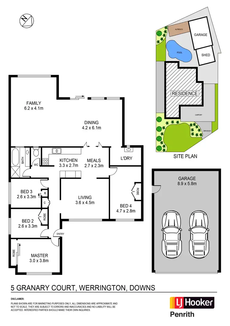 Floorplan of Homely house listing, 5 Granary Court, Werrington Downs NSW 2747